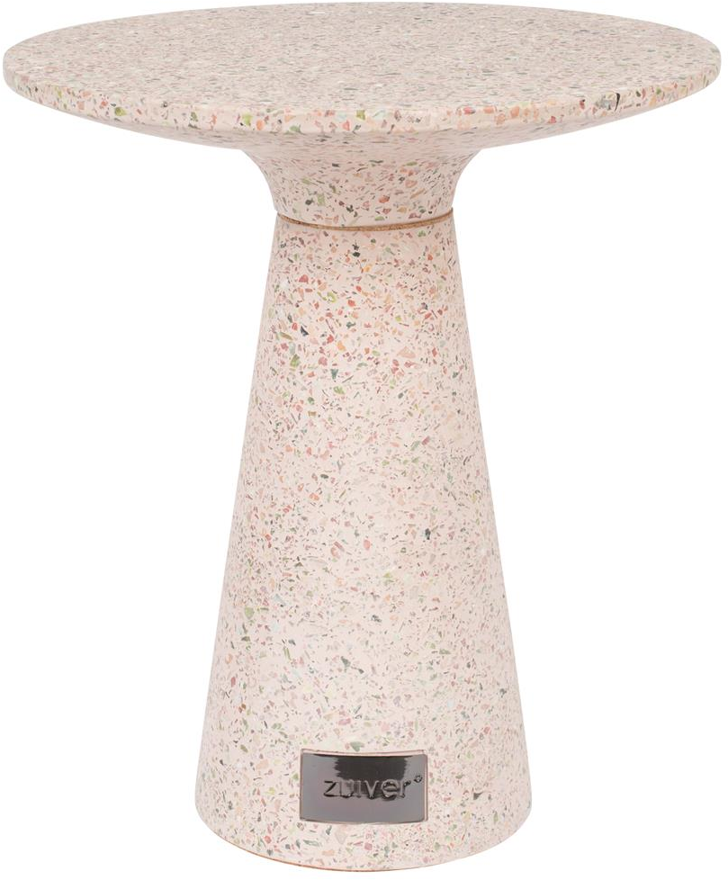 Sidebord Zuiver Victoria ø41 H47 Cm Terrazzo Perlemor