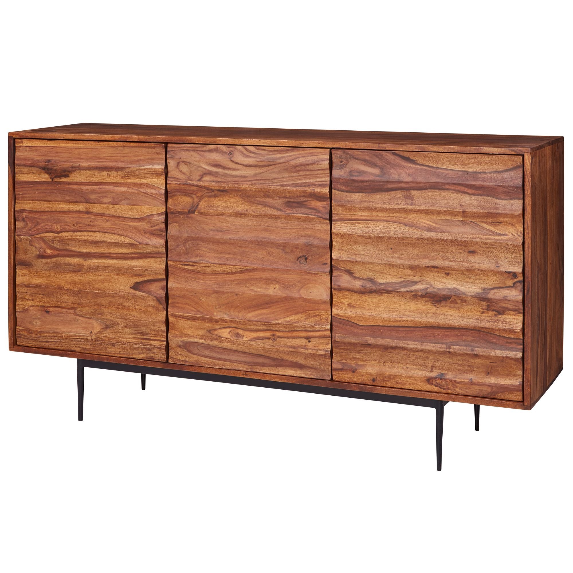 Skænk Massivt Træ 150x81x41 Cm Rustik Kommode