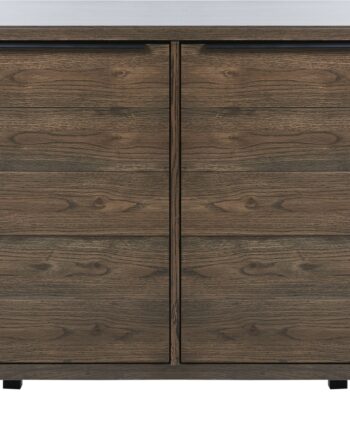 Skænk Nordique Design Arno   Røget Egefinér   Sorte Metalben   B114ã D45ã H85 Cm