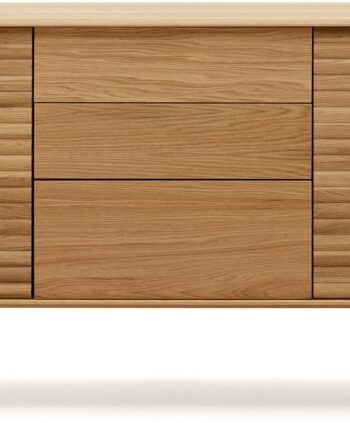 Skænk Sideboard Kave Home Lenon Egetræsfinér Natur 155ã 45ã 86 Cm