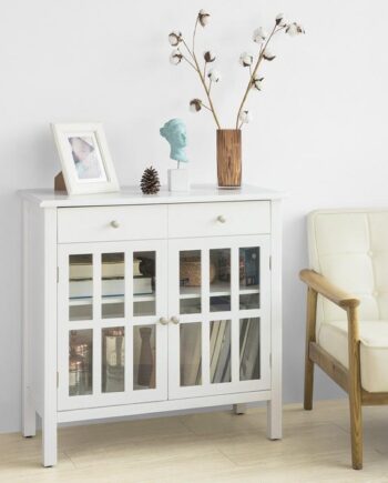 Skænk Til Køkken Og Opholdsstue  80x34x80 Cm  Hvid
