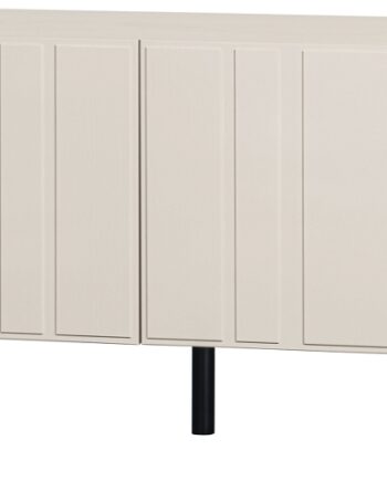 Skænk Woood Exclusive Miller   Fsc-certificeret Fyrretræ Hvid  Sorte Ben  Minimalistisk Opbevaring 56ã 181ã 46 Cm