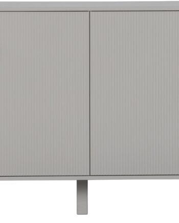 Skænk Woood Madu Grå Fyrretræ Metal 160ã 46ã 78 Cm Med   Døre Og Guldknopper