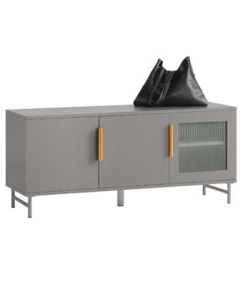 Skobænk   Lav Kommode  105   35   46 Cm  Grå