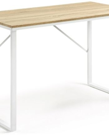 Skrivebord Kave Home Talbot Nordisk Design Natur Hvid 120x60 Cm Til Hjemmekontor