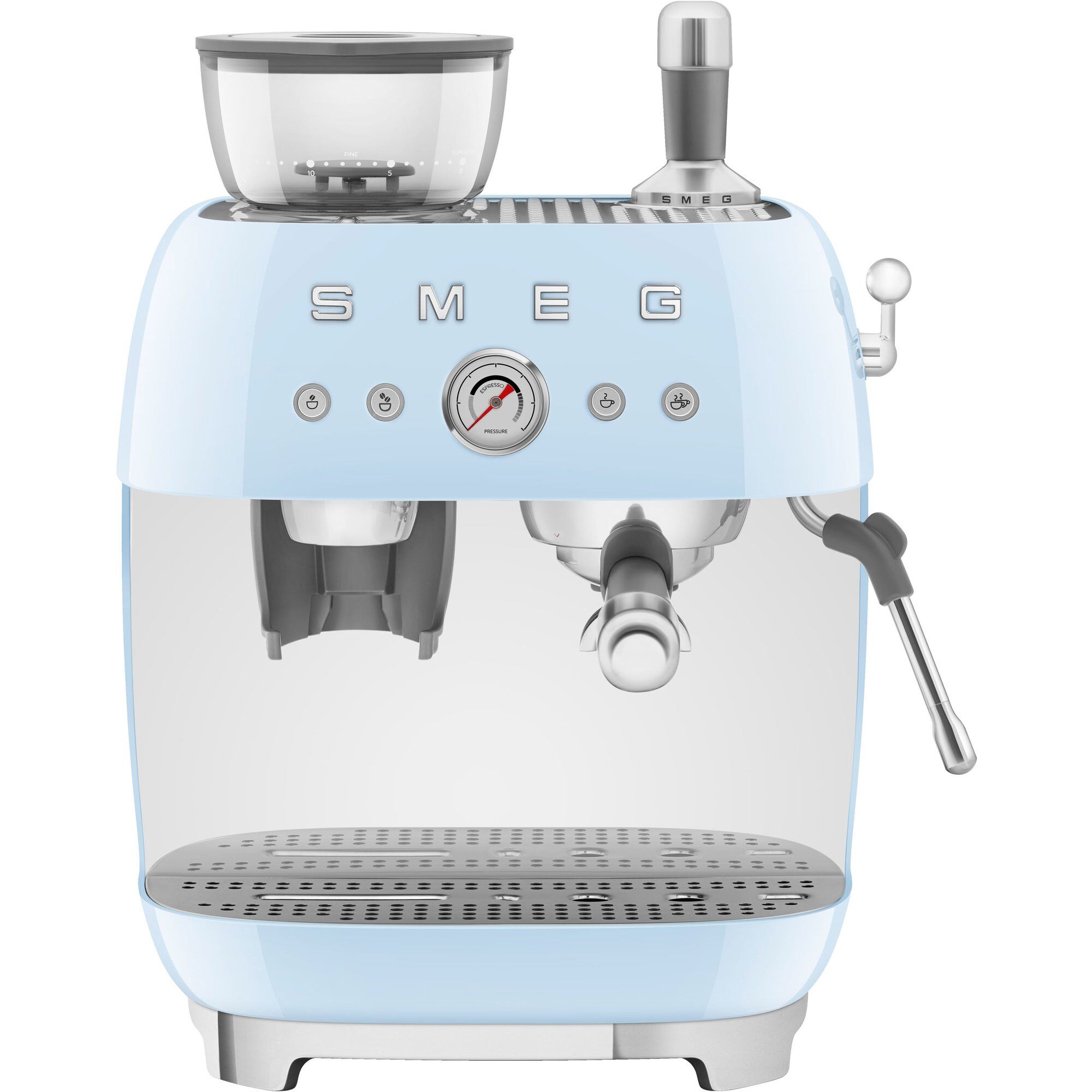 Smeg Egf03 Manuel Espressomaskine  Pastelblå
