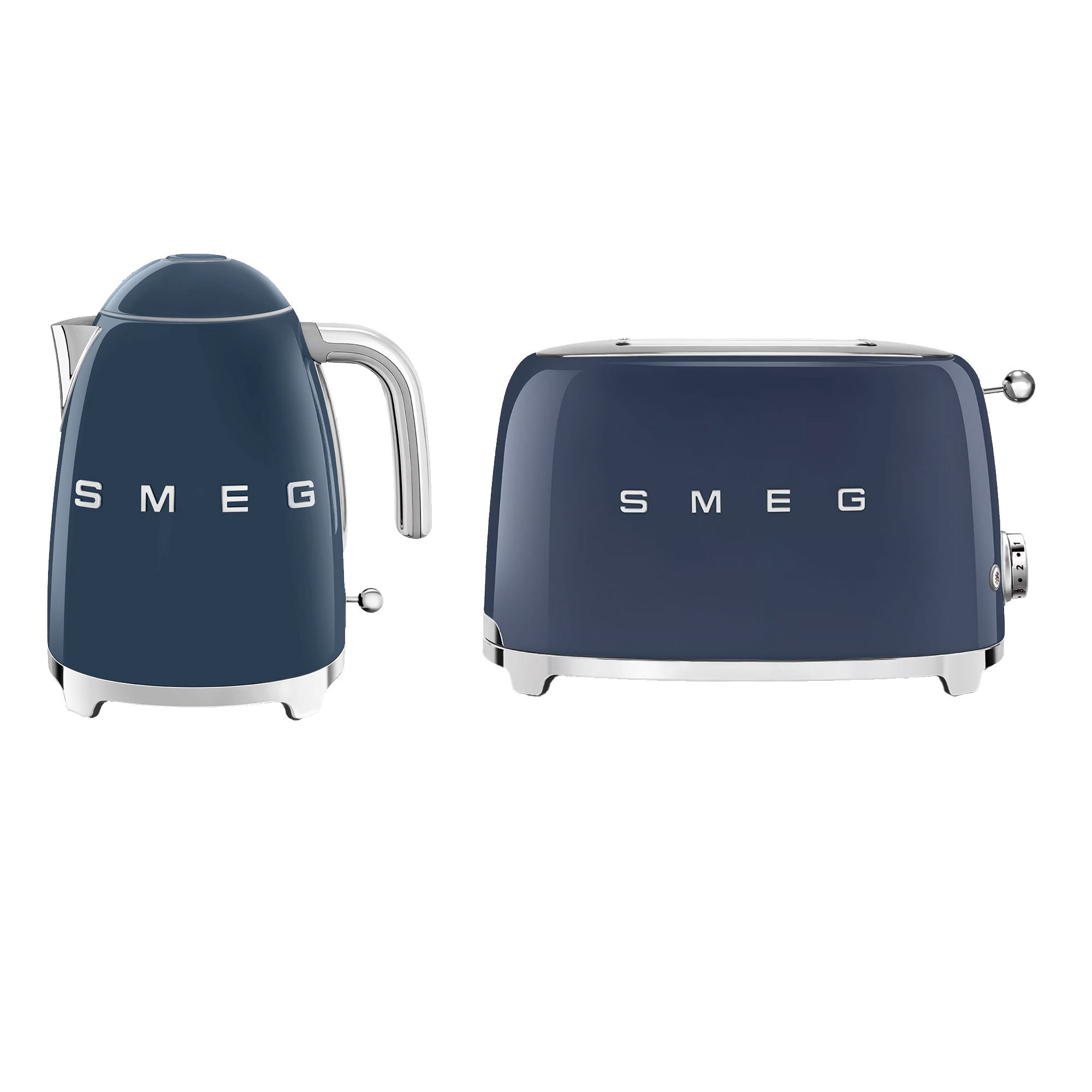Smeg Morgenmadspakke Brødrister   Elkedel  Navy Blå
