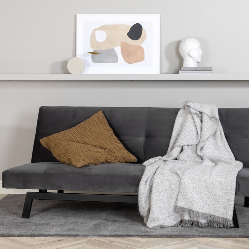 Snooze Sovesofa   Mørkegrå Fløjl