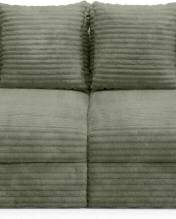 Sofa Maison Vellé Elviano  -personers Sovesofa  Tilia 37 Corduroy Stof  Soveplads 220x147 Cm