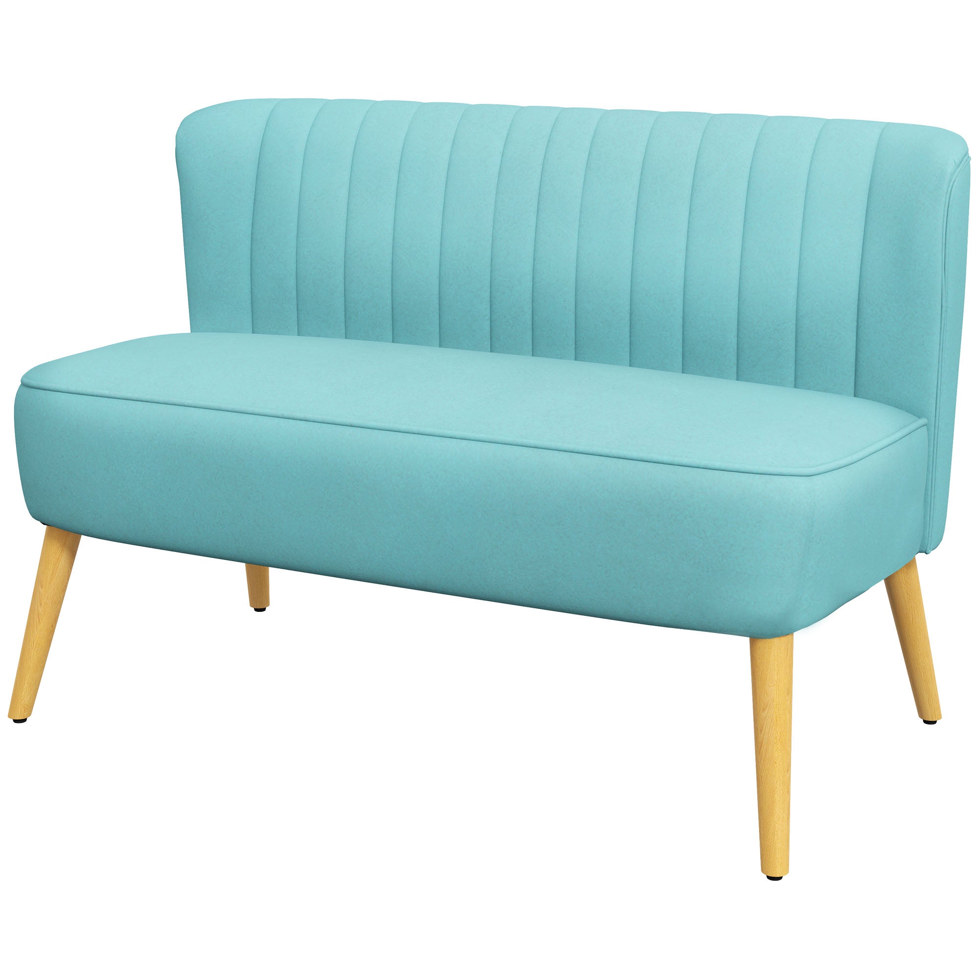 Sofa Retro Design -personers Sofa Træben 117 Cm 56 Cm 77 Cm Grøn