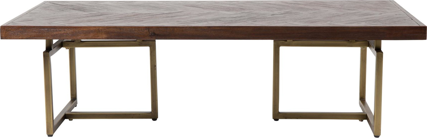 Sofabord Dutchbone Class Akaciefiner Stål Stenlysgrå 120x60x35 Cm