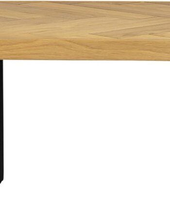Sofabord Dutchbone Class 120x60x35 Cm Mørk Sand Akaciefinér Stål Vintage Loungebord