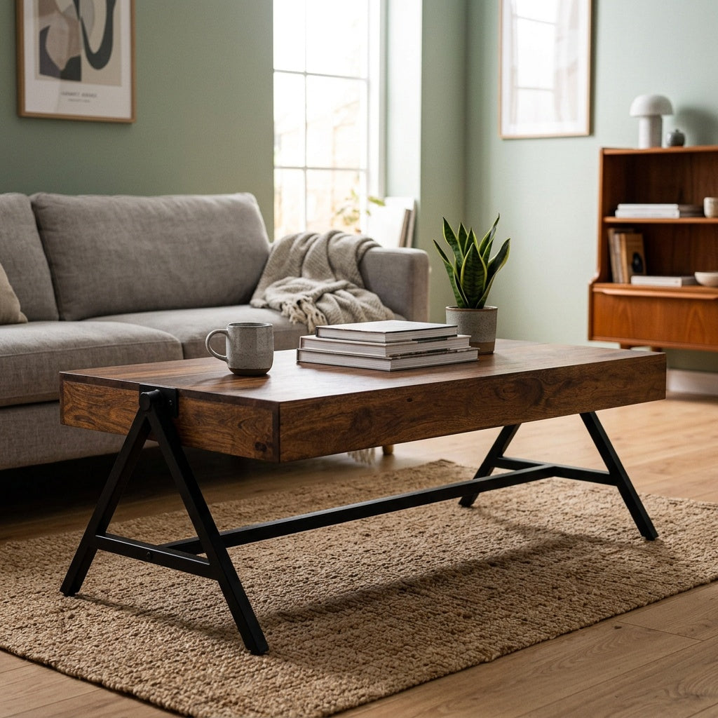 Sofabord Sheeshamtræ 120 Cm