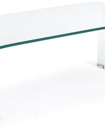Sofabord Kaffebord Kave Home Burano   Klart Hærdet Glas 120x60x40 Cm