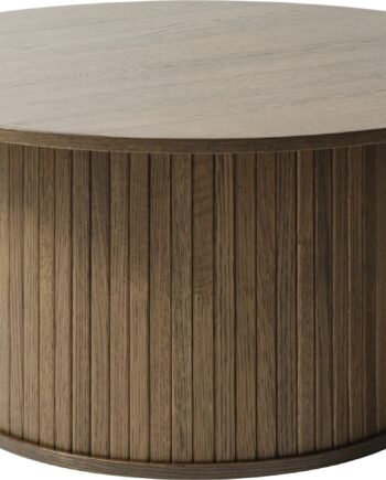 Sofabord Nordique Design Nola Smoked Eg ø90   H45 Cm Rundt Kaffebord