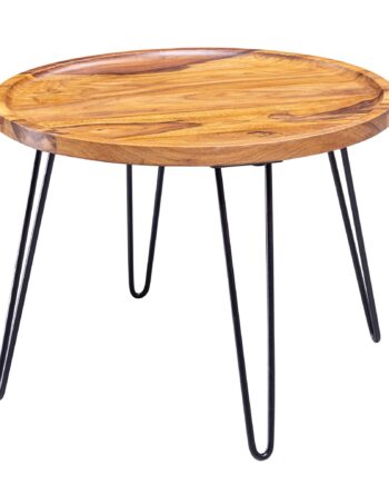 Sofabord  60x45x60 Cm  Sheeshamtræ  Japandi Style
