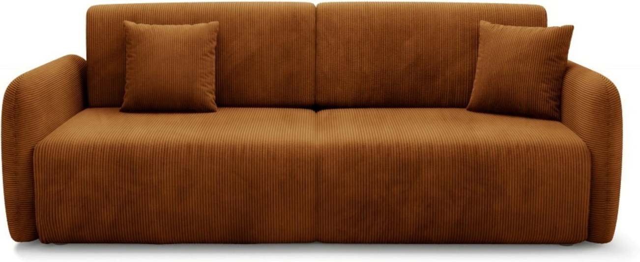Sovesofa  -personers Maison Vellé Sorella Poso 40 Ribbet Stof  200x155 Cm Liggeflade  Dl Automatisk åbningsmekanisme