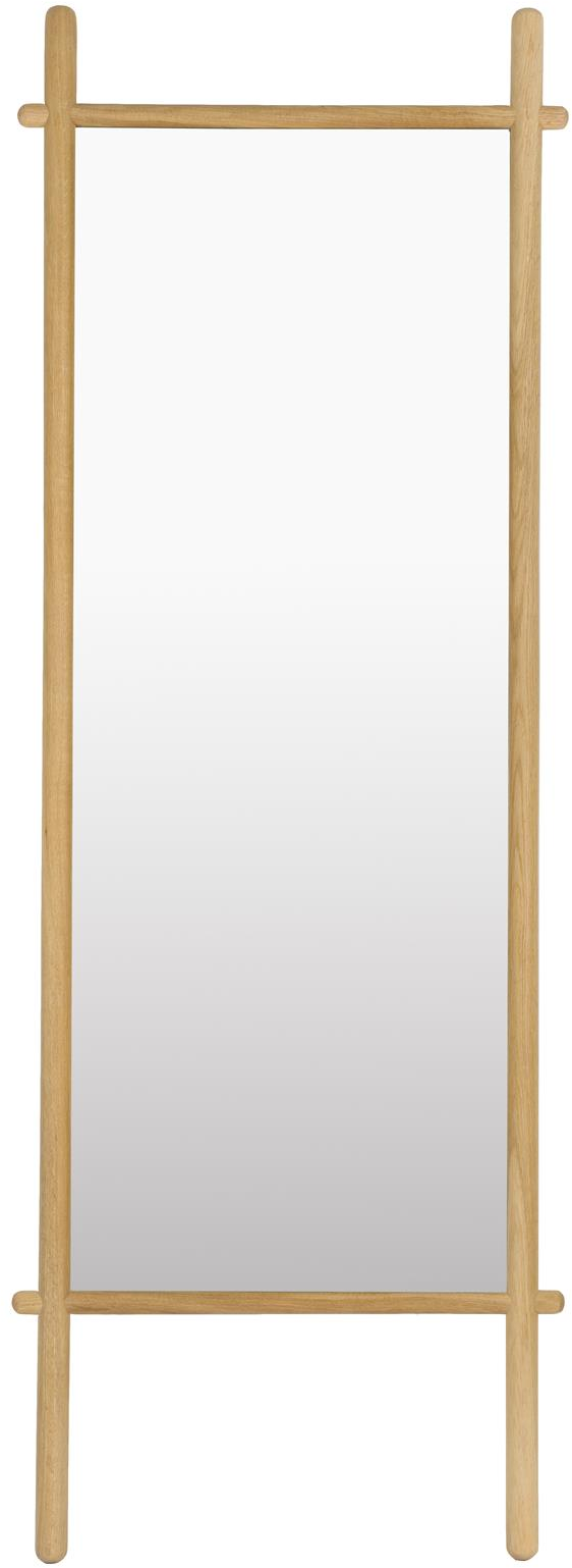 Spejl Studio White Solene Rektangulært Vægspejl Egetræ 160 58 Cm Natur