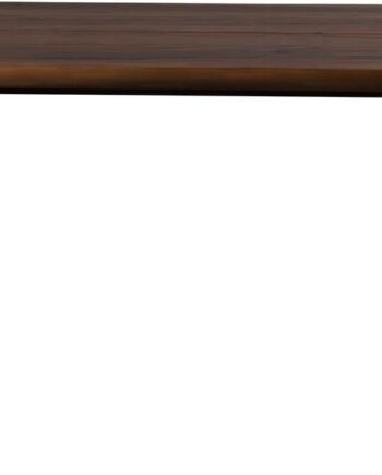Spisebord Dutchbone Alagon 160x90 Cm Valnødfiner Bordplade Med Sorte Pulverlakerede Stålben
