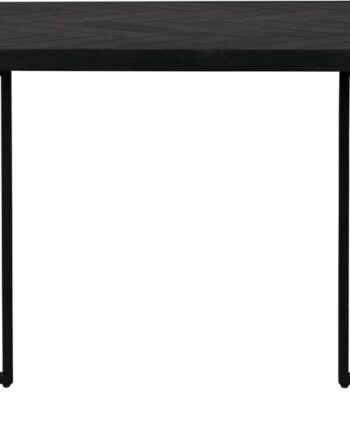 Spisebord Dutchbone Class Rektangulært Sort Akaciefiner Med Stel   Stål Til   Personer L180   B90   H75 Cm