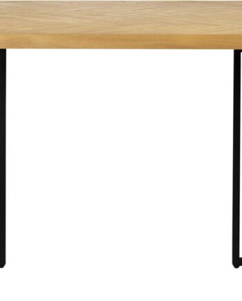 Spisebord Dutchbone Class Rektangulært 180   90 Cm Akaciefiner Natur Med Sort Stålstel