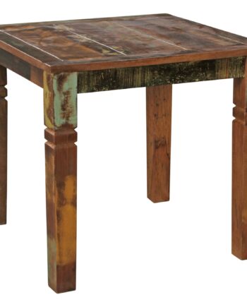 Spisebord   Massivt Mangotræ 80   80 Cm Shabby Chic