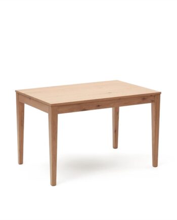 Spisebord Kave Home Yain Udtræksbord   Egetræfinér Med 60 Cm Forlænger  120x80x76 Cm   Moderne Nordisk Rustikt Design
