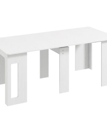Spisebord  Klapbord  Udtrækkeligt Køkkenbord  Spisebord  Spånplade  60-180   85   75 Cm  Hvid