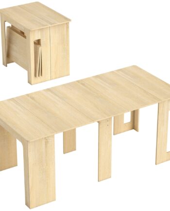Spisebord  Klapbord  Udtrækkeligt Køkkenbord  Spisebord  Spånplade  60-180   85   75 Cm  Natur