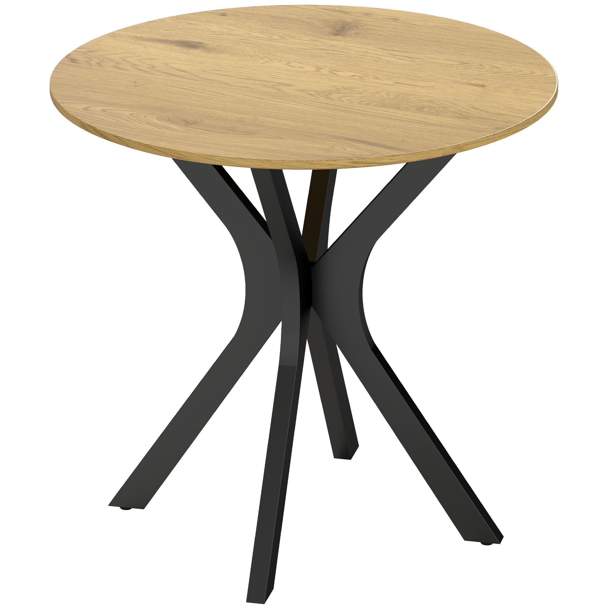 Spisebord Køkkenbord Rundt Bord Moderne Design 78 Cm 78 Cm 75 Cm Naturtræ