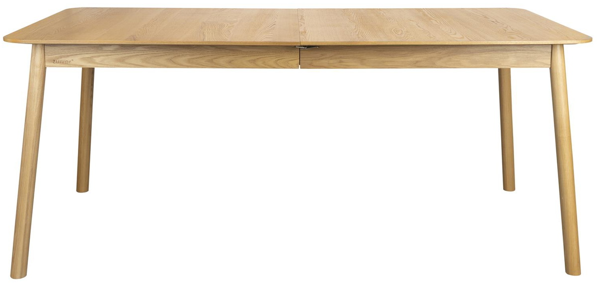 Spisebord Med Udtræk Zuiver Glimps 180x90 Cm Natur Egefinér Asketræsben