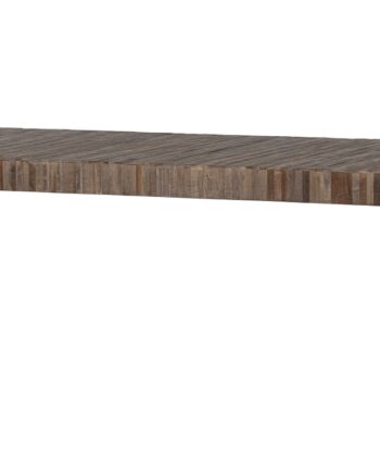 Spisebord Woood Exclusive Maxime   Genbrugsteak Med Mat Sorte Ben 220ã 90ã 76 Cm