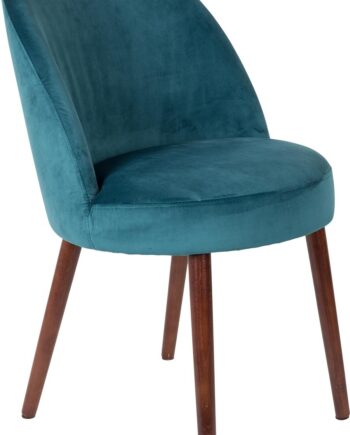 Spisebordsstol Dutchbone Barbara Vintage Blygrå Polstret Polyester Med Bøgetræsben
