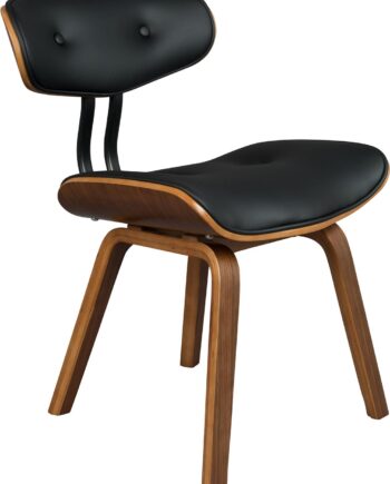 Spisebordsstol Dutchbone Blackwood Antracit Polyester Stof   Asketræ Mid-century Design