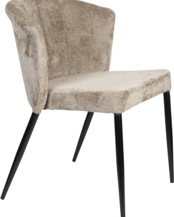 Spisebordsstol Dutchbone Georgia Stengrå   Krydsfiner Med Polstret Polyester   H78ã B62ã L60 Cm