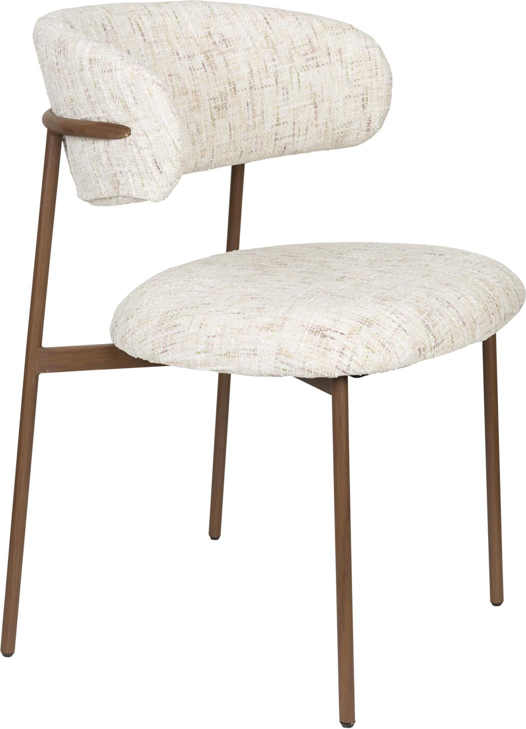 Spisebordsstol Studio White Claes Perlemor Stof H78 Cm Polstret Polyester Jernstel Sæt Af