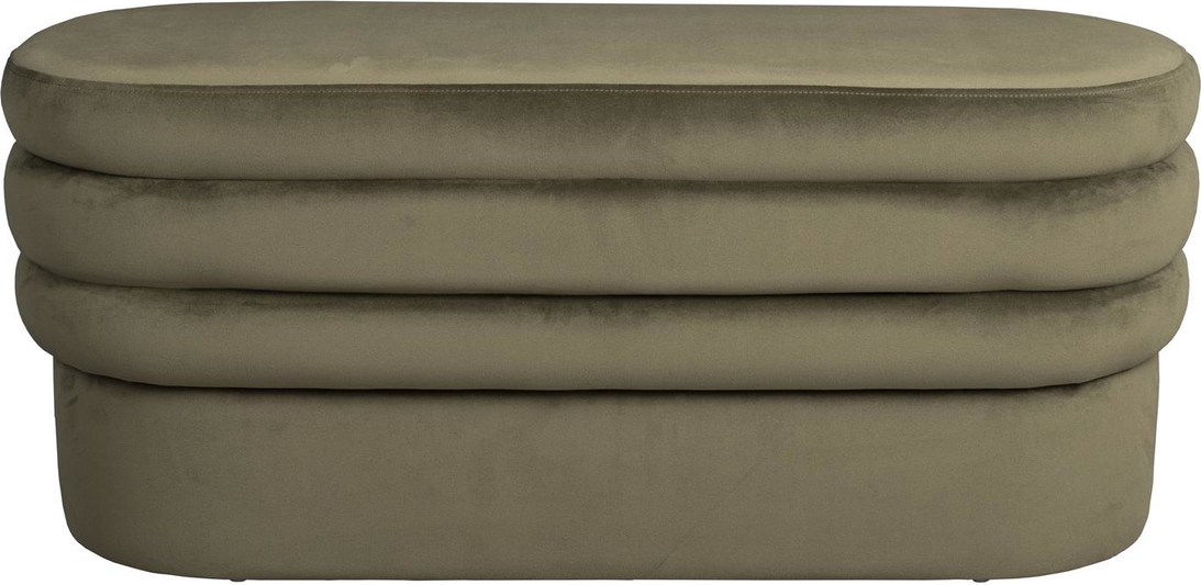 Spisestuebænk Dutchbone Aditi Gråbrun Stofbænk Med Pu-skum 93ã 35ã 44 Cm