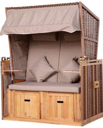 Strandstol Til   Personer Med Lænestol  Beige  118   79   160 Cm