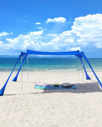Strandtelt Perfekt Til Solbeskyttelse På Stranden  Upf 30  Blå