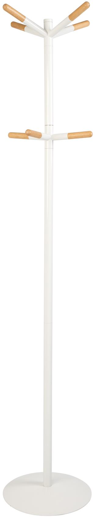 Stumtjener Zuiver Wooden Offwhite Metal Med   Gummitrækroge H175   Cm