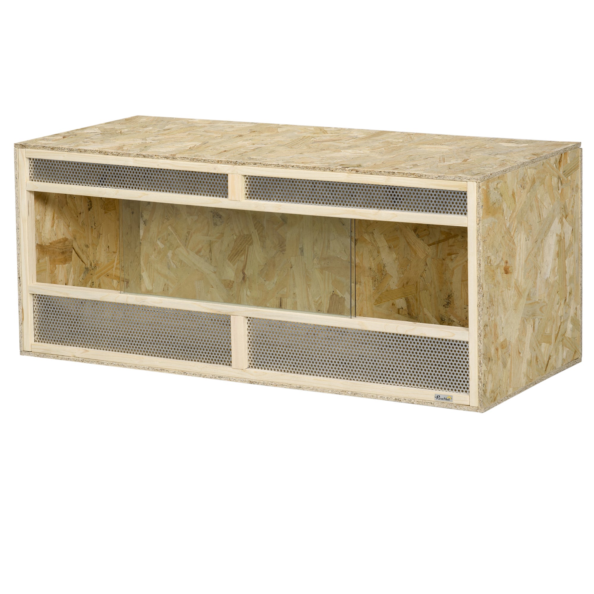 Terrarium Til Krybdyr Padder Skydedøre Af Glas Ventilationsgitter 120x50x50cm