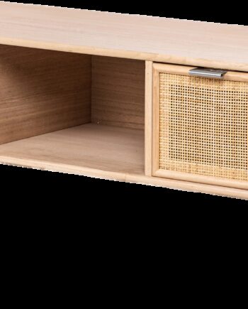 Tv-bord Nordlys Furniture Akita   Varm Brun Rattan  H46   B100   D40 Cm