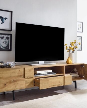 Tv-møbel   Tv-bord   Tv-kommode  160x46x43 Cm  Naturfarvet