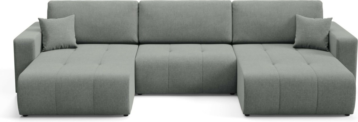 -sofa Maison Vellé Novento Wind 89 Stof 100  Polyester  Sovesofa 300x132 Cm  H82xb345xd149 Cm  Opbevaring