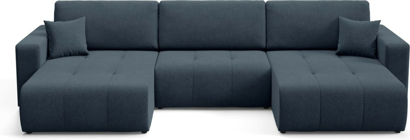 -sofa Maison Vellé Novento  Wind 77 Stof 100  Polyester  Sovesofa 300x132 Cm Med Opbevaring