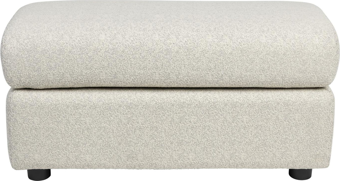 Udendørs Bænk Havebænk Zuiver Mississippi Lysgrå Polyester Med Hocker 82 Cm