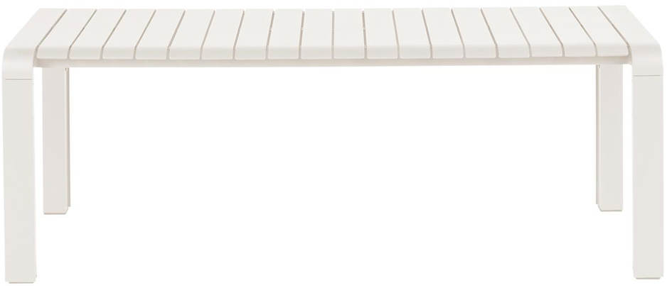 Udendørs Bænk Havebænk Zuiver Vondel Offwhite Aluminium 129 Cm