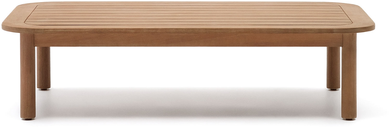 Udendørs Sofabord Kave Home Sacova 100 Eukalyptustræ 140x89x36 Cm Fsc Natur