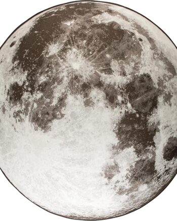 Udendørs Tæppe Måtte Zuiver Moon Rund ø280 Cm Lysgrå Decolan Med Polyesterbund Gulvvarmekompatibel