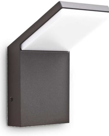Udendørs Væglampe Ideal Lux Style Uden Sensor Antracit Led 830 Lm 4000   Ip54